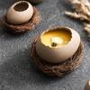 Modellatura a Guscio d'Uovo Ciotola per Uova al Vapore Ciotola da Dessert Ciotola in Ceramica a Forma di Uovo di Struzzo per Yogurt Stoviglie Speciali per Ristorante
