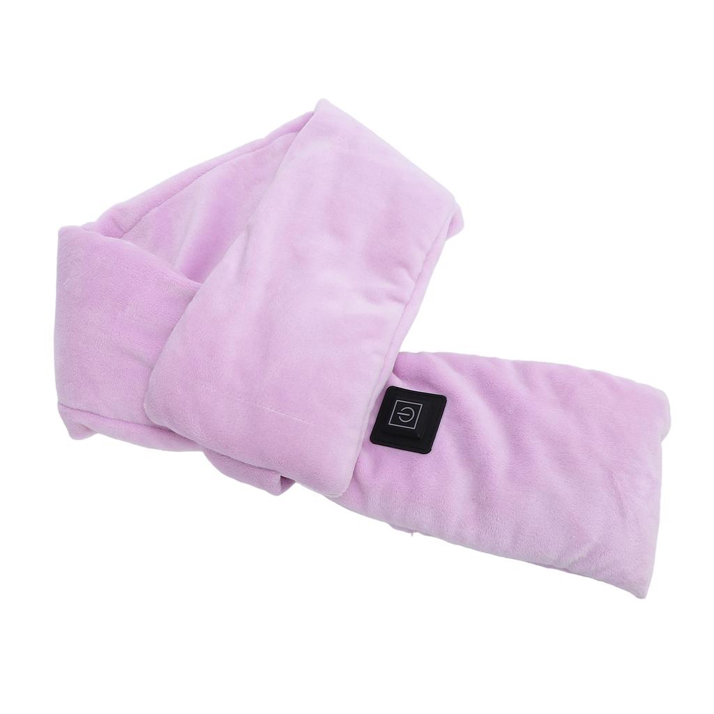 Heated Neck Wrap Carbon Fiber 3 Heating Levels Heated Scarf Neck Warmer Electric Heating Pad Purple