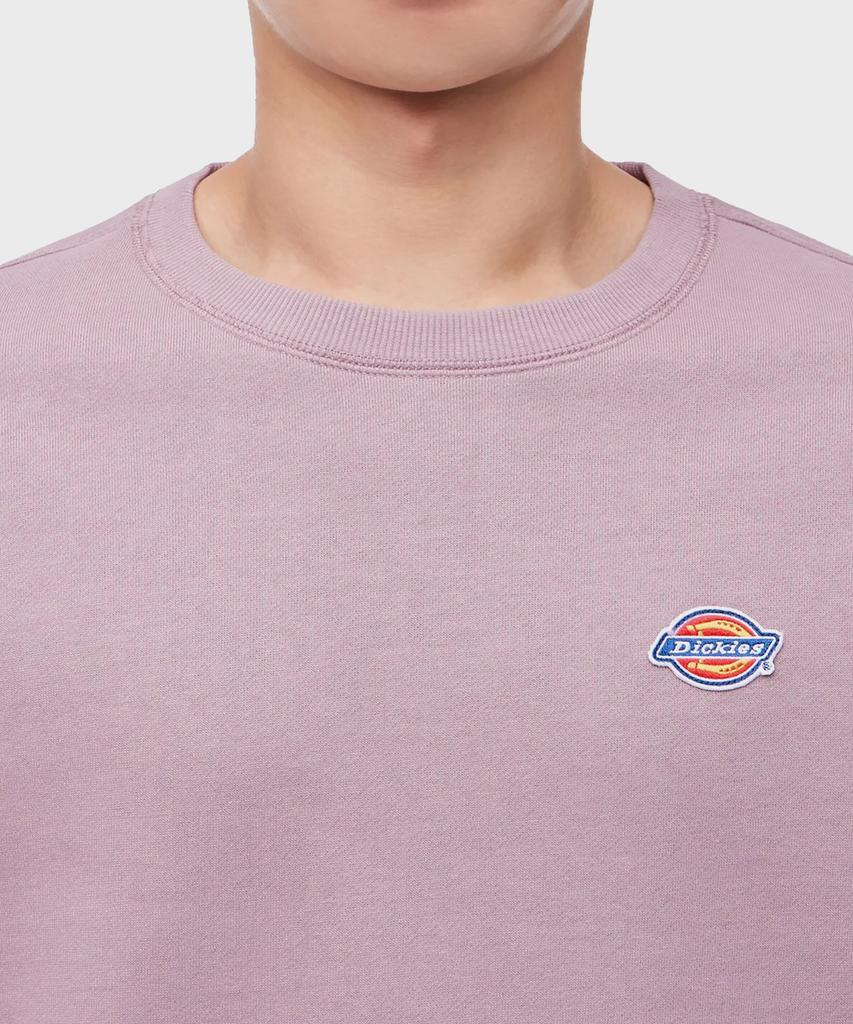 DICKIES Fleece Ox Collar Logo Relaxed Crewneck Elderberry