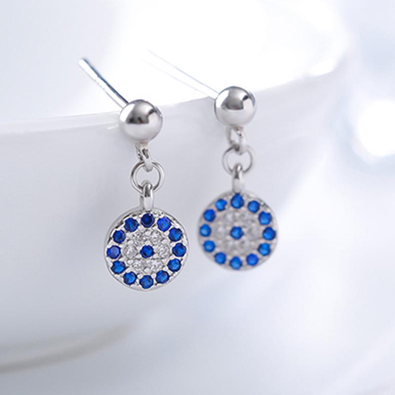 Evil Eye Retro Earrings: Ethnic Style for Women - Mini Japanese & Korean Design