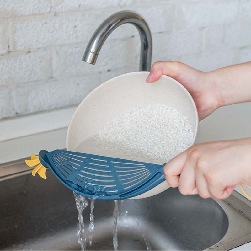 Multifunctional Household Drainer,Convenient Hanging Fruit Washer,Noodle Rice Cleaner Machine,Kitchen Colander Tool