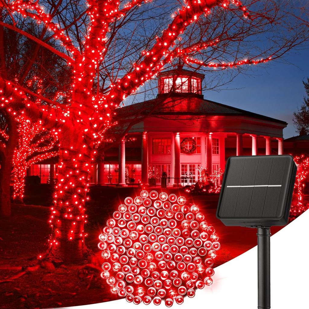 100LED Solar String Lights Outdoor Waterproof Fairy Lights String 8 Mode for Home Gardens Wedding Party Xmas Outdoor Tree Decor