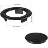 For Outdoor Terrace Table Umbrella Hole Ring Plug Ring Cover Inner and Outer Diameter 50mm*76mm Umbrella Pole Hole Cover Black