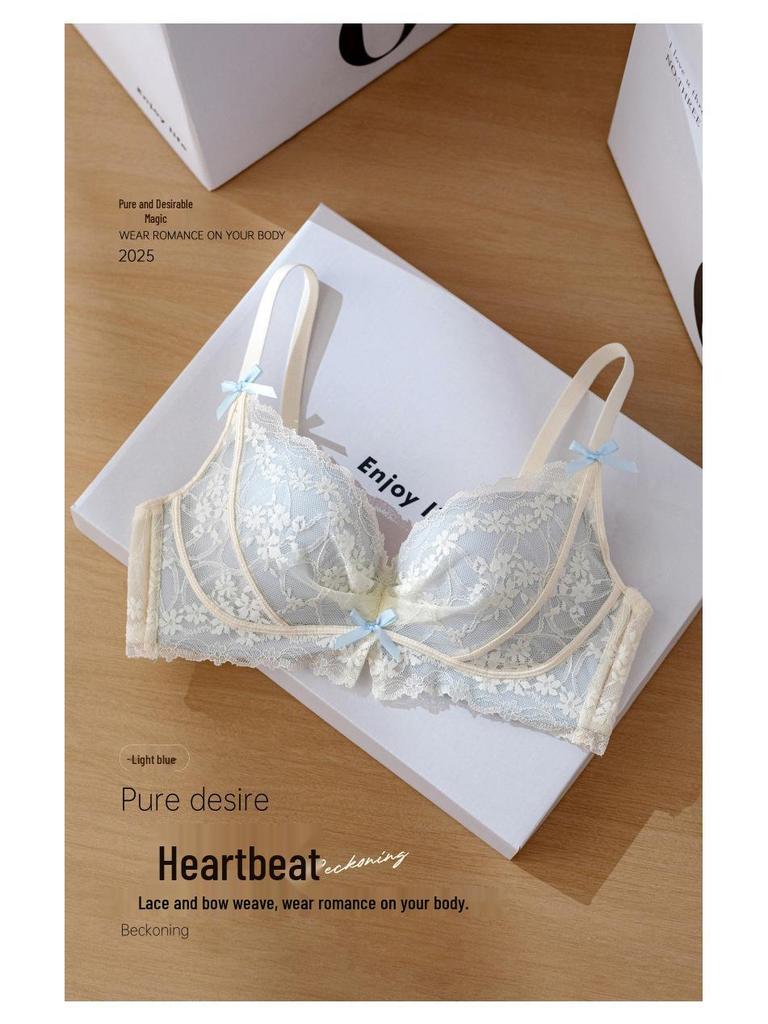 2025 Push-Up Lace Bra: Enhances Small Chest, Anti-Sagging, Side Support