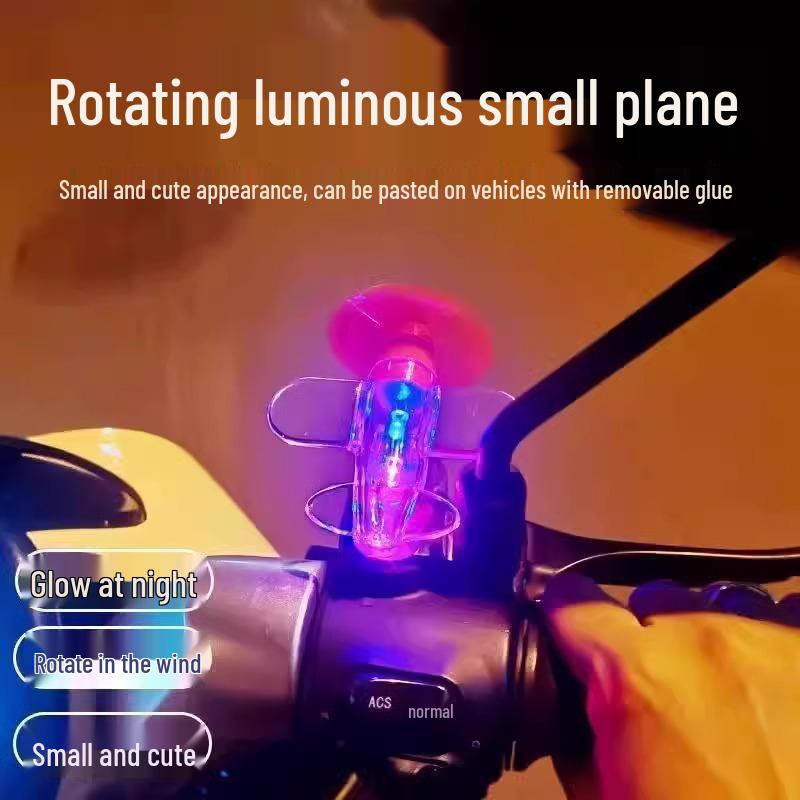 LED Windbetriebenes Buntes Flugzeug Auto- & Motorrad-Dekolicht