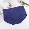 Ladies Spring and Summer Classic Pure Color Cotton Breathable Comfortable High Waist Belly Lift Hip Briefs