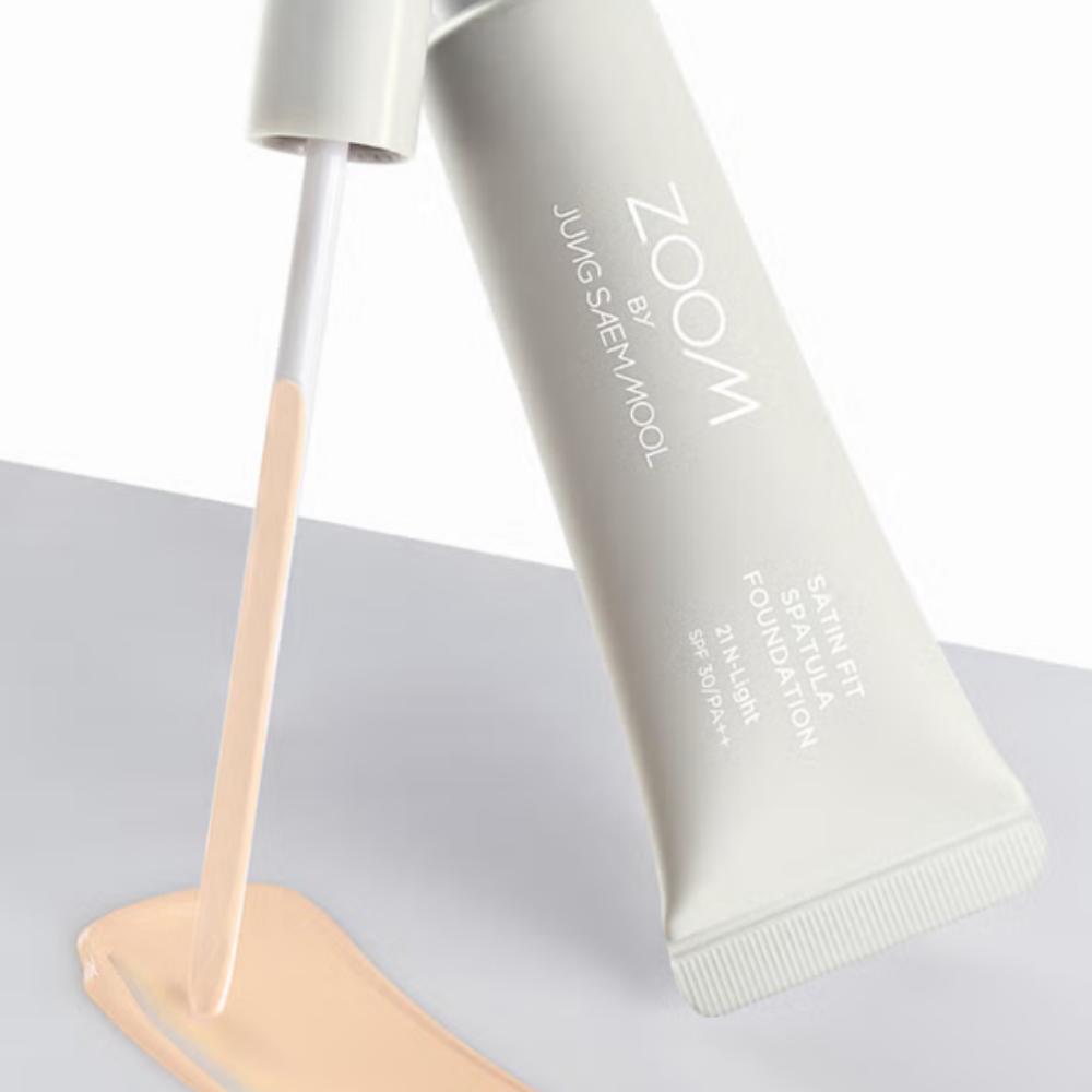 JungSaemMool Satin Fit Spatula Foundation 25 ml, Nr. 21 Aufklären, ZoomBy