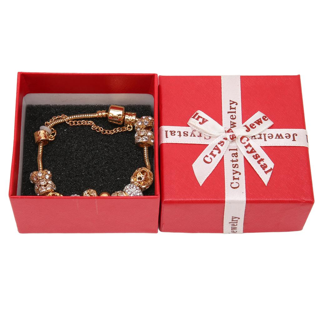 Women Bracelet Diamond Alloy Diamond Fashion Simple Charm Hollow Jewelry Girls Mom Lady Gift