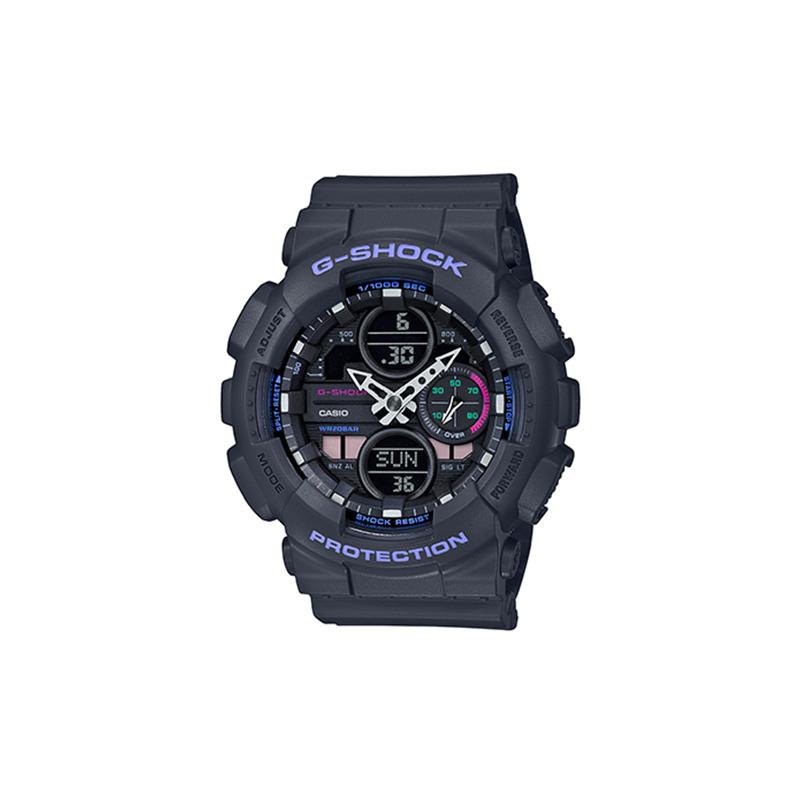 

Casio G-SHOCK YOUTH Series GST Series Retro Fashion Trendy Three Eyes Dual Display Sports Waterproof Quartz Movement Resin Strap GMA-S140-8APR чорний