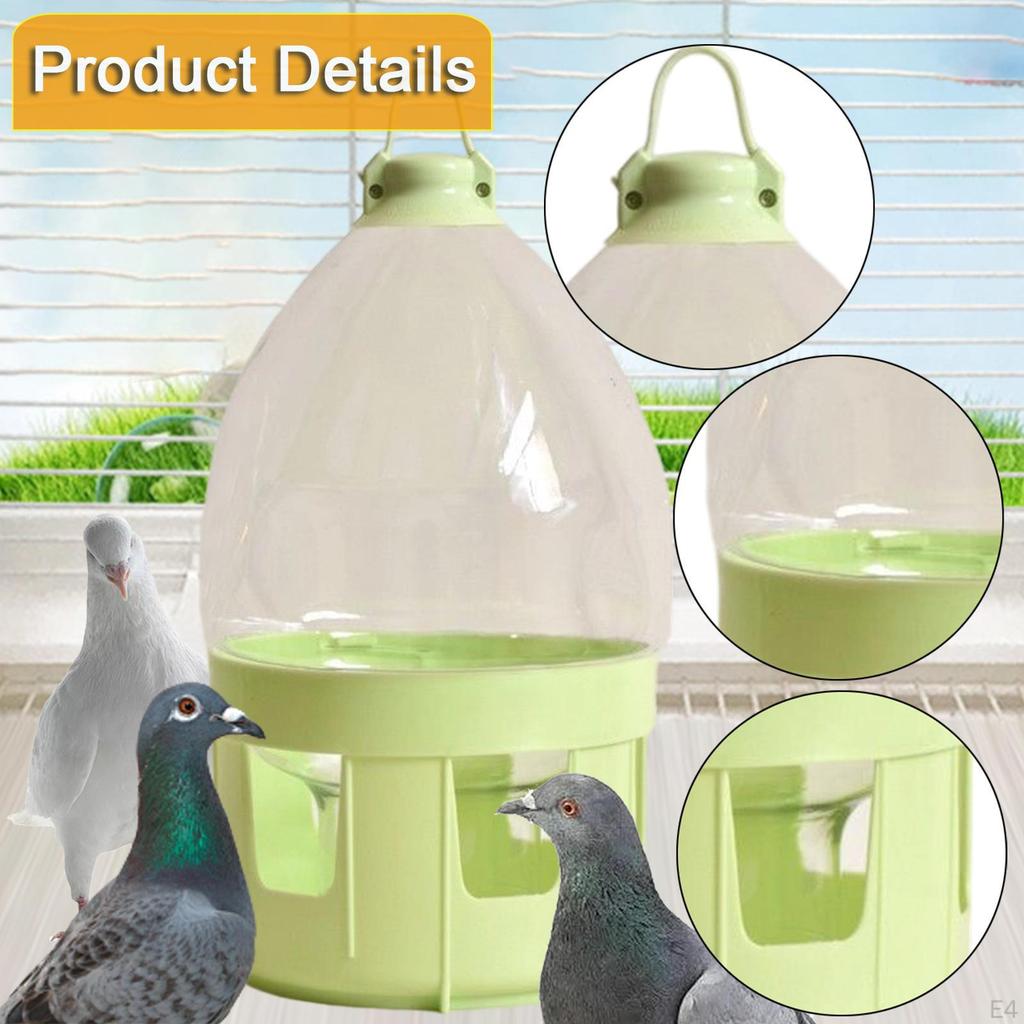 Taubentränke Vogeltränke Große Kapazität Automatisch Haustier Topf Behälter Flasche
