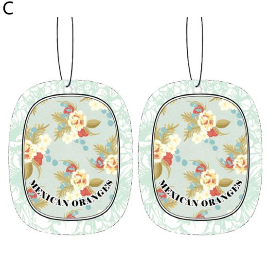 2Pcs Car Perfume Interior Decor Portable Protection Fragrant Fine Workmanship Eliminate Odors Paper Car Air Freshener Incense Chip