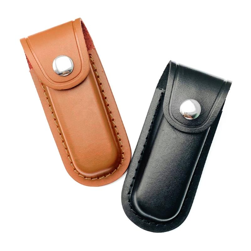 Tragbare Klappmesser Aufbewahrungsscheiden Taschen mit Gürtelschlaufe Lederholster Gürteltasche Messerhalter Langlebig
