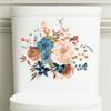 Flowers Bathroom Toilet Seat Wall Sticker Self-Adhesive Waterproof Removable Toilet Cover Decor Decals Room Decor