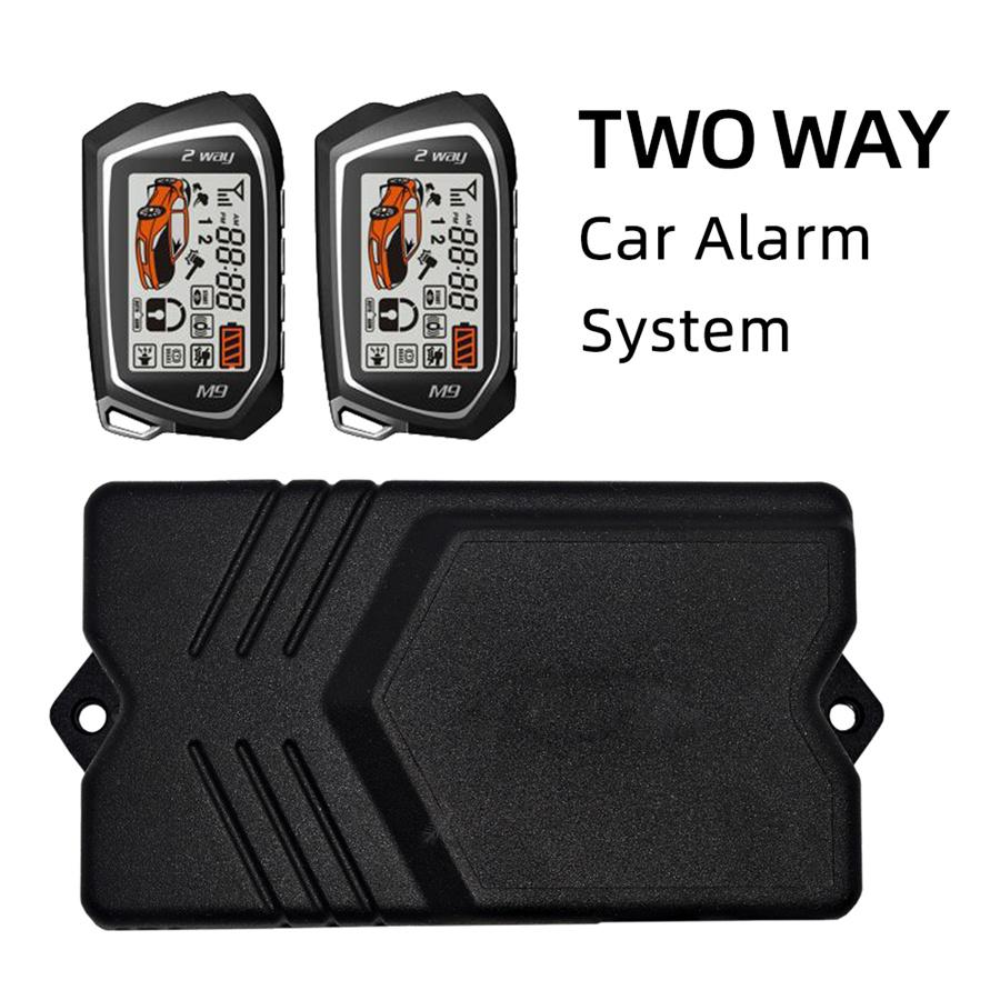 Universal 12V 2-Way Car Alarm Security System Remote Engine Start Anti-hijacking