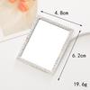 Sense of Advanced Butterfly Heart Shaped Girls Gem Make Up Mirror Liquid Metal Style Women Mini Portable Handheld Mirror