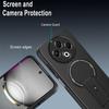 For TECNO Spark 30 4G Case Carbon Fiber Texture PC + TPU Phone Cover with Kickstand
