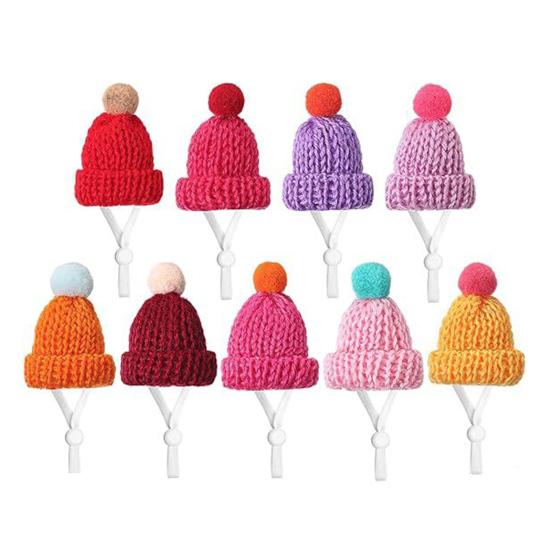 

1 комплект статуэтка гуся мини вязаная шапка с регулируемым ремешком настольная шапка-гусь крючком наряд для переодевания на Хэллоуин, Рождество, праздничную вечеринку H