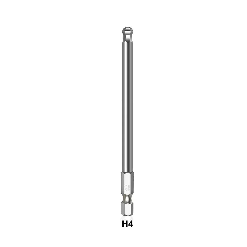 Ball End Hex Screwdriver Bits Set Metric Allen Hex Bits 100mm Long Magnetic Ball Head Driver Bit H1.5 H2.5 H3 H4 H5 H6 H8 H10