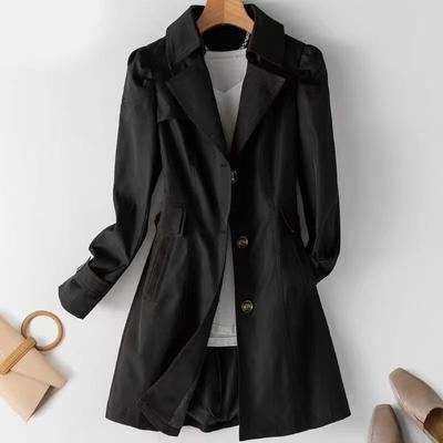 Damen Windjacke Vielseitige Frühling Herbst Mode Kleidung Koreanische Jacke Trenchcoat für Damen Übergroßer Damenmantel
