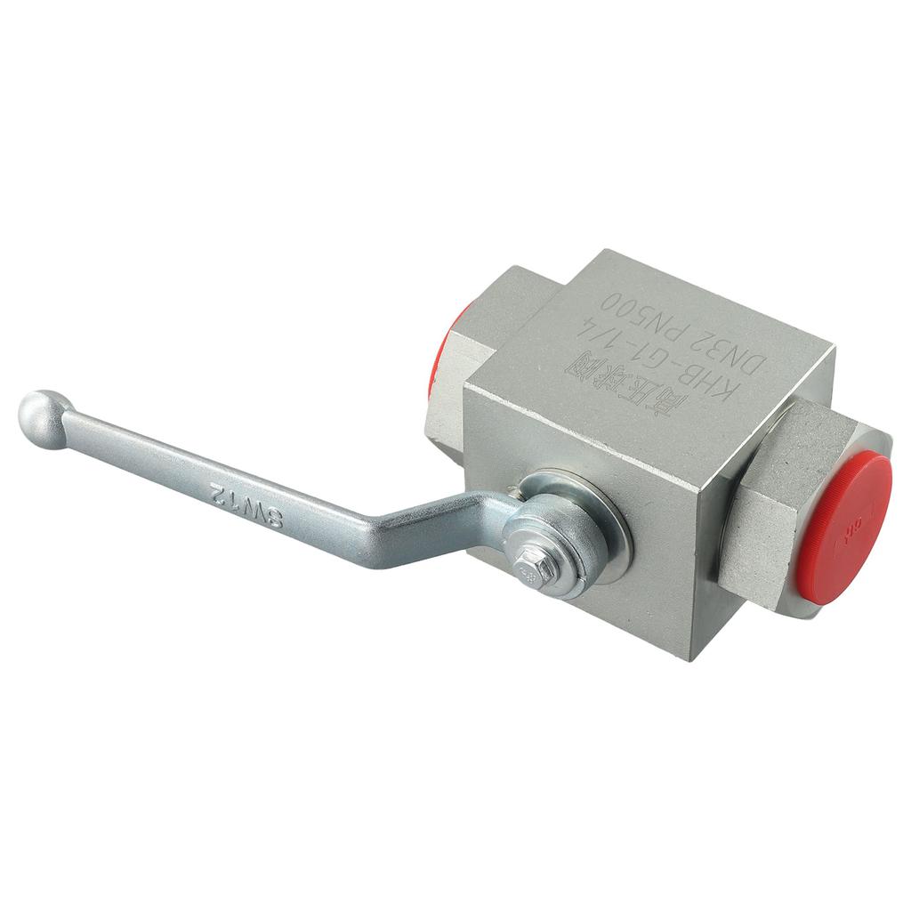 Manual Ball Valve G1 Hydraulic Carbon Steel 2 Way Shut Off Valve High Pressure Suitable for Industrial Fluid Control