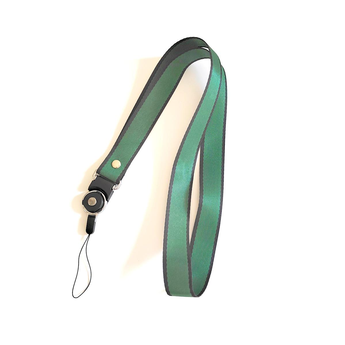 Solid Color Anti-drop Mobile Phone ID Card Holder Lanyard