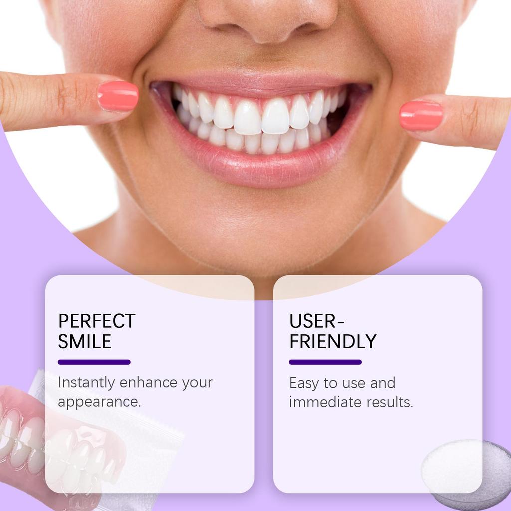Hot Sale Oralhoe Silicone Dentures Braces Retouching Adjustable False Teeth Filling Cosmetic Temporary Perfect Smile Dental Kit