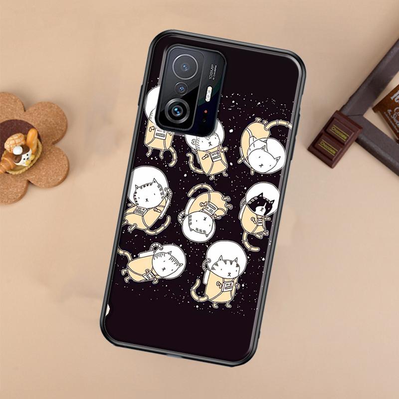 Cats In Space Case For Xiaomi POCO X7 X6 Pro X3 X5 M6 F3 F5 F6 Pro 11T 12T 13T 14T Pro 13 14 Ultra Cover