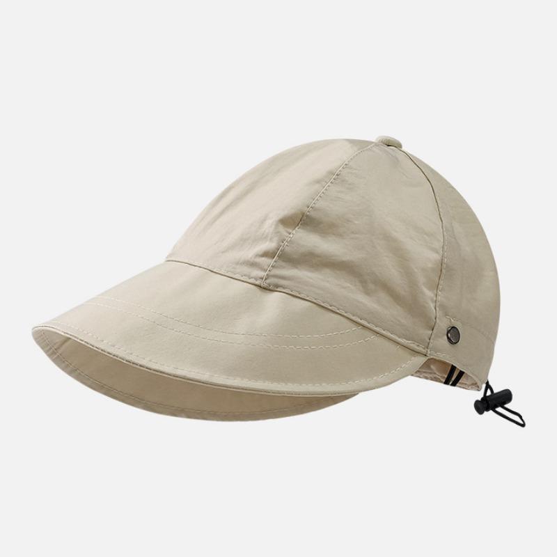 Peaked cap breathable quick drying sun protection sun hat children spring and summer adjustable thin large brim sun hat wind