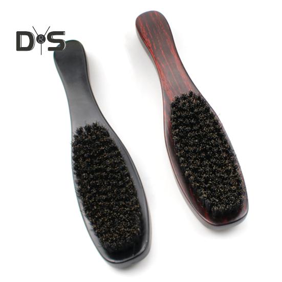 Wave Brush Men Styling Wooden Beard Brush Bristle Hair Brush Beard Styling Accessory for Home Salon Travel