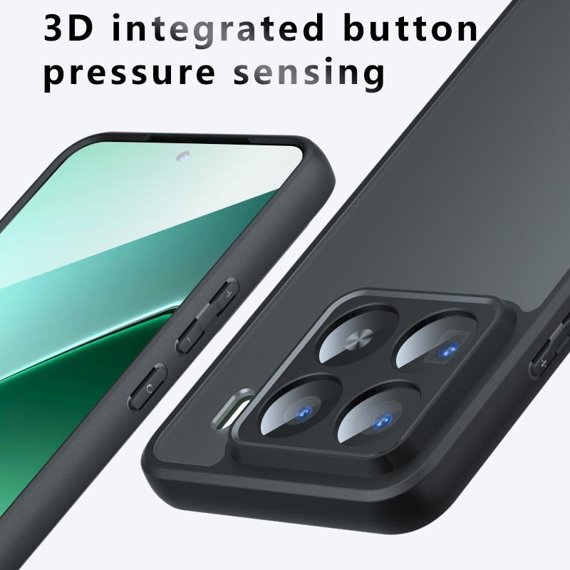 For 2025 Xiaomi 17 Pro Max 15 14 T Pro Ultra Case Matte Transparent Hard Back Cover Soft Edge Protective Shockproof Bumper Shell