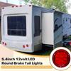 Dream Lighting 5.4 Inch Trailer Tail Lights 2PCS LED Waterproof Round Stop Brake Turn Tail Light for RV Truck Van Camper Boat Lorry Dual Red