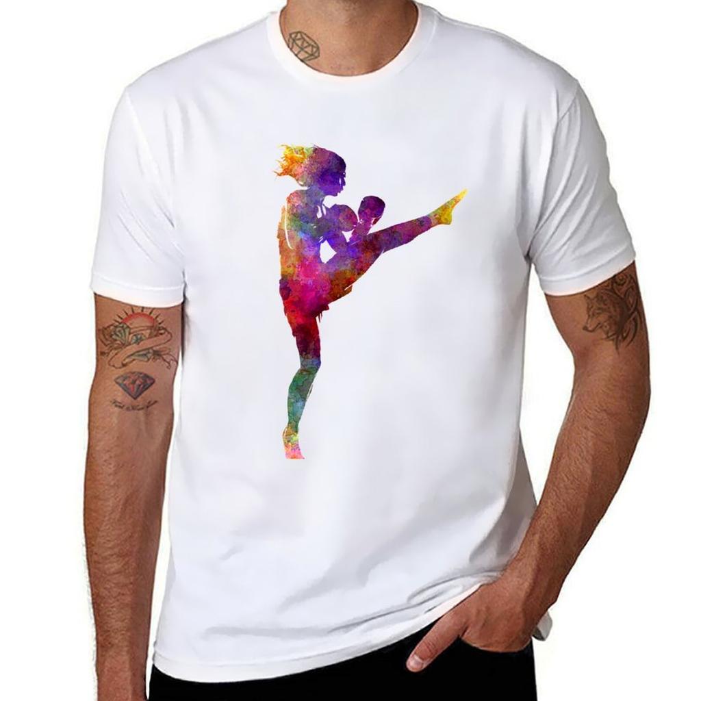 Unisex Boxer Boxing Kickboxing Silhouette Isolated 01 Tshirt Big And Tall Gym Tshirt
