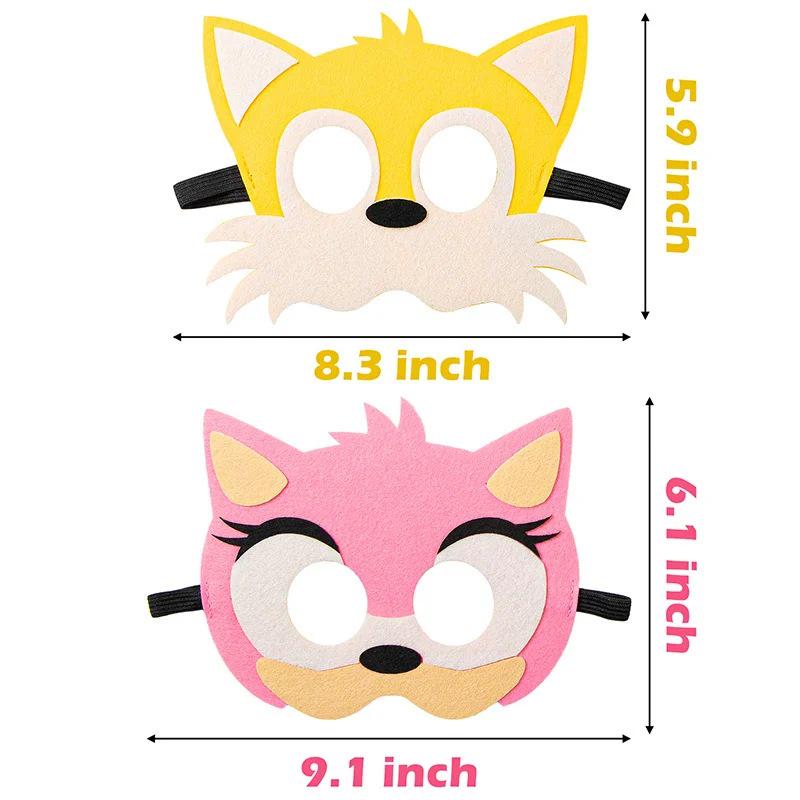 Halloween Sonic Hedgehog Jeff Felt Eye Mask for Kids' Party Costume