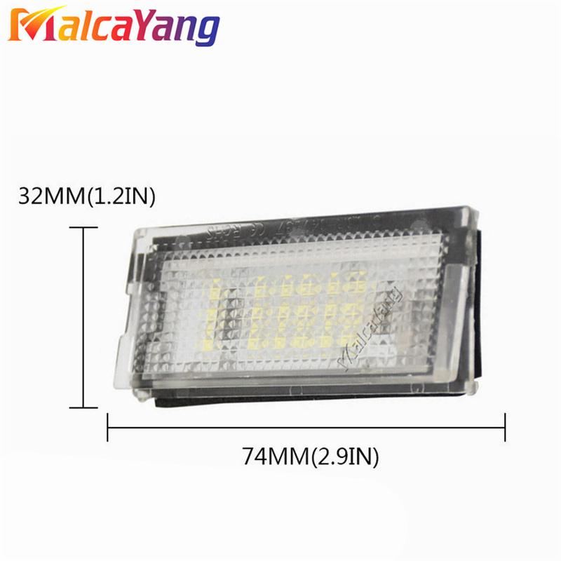 12V 18LED Number License Plate Light For BMW 3 Series E46 4D 1998-2003 5D Touring 1998-2005 Cold White CANBUS Car No Error