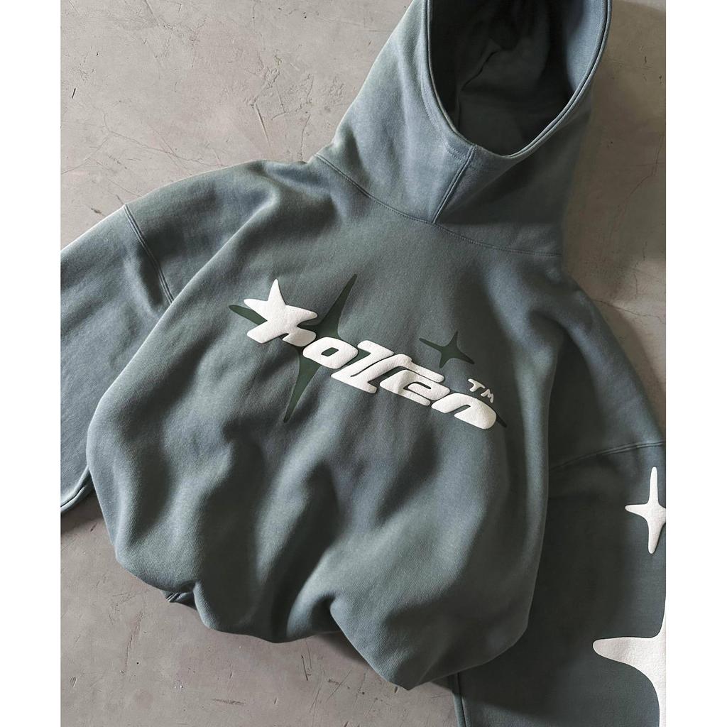 Retro Gothic Men Hoodie High Street Trend Y2k Harajuku Men Loose and Casual Sweatshirt Demon Slayer