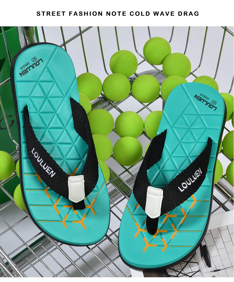 2025 Men's Non-Slip Beach Flip-Flops: Trendy Summer Sandals for Casual Outdoor Wear