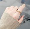 Minimalist Open Index Ring For Women Chic Simple Adjustable Band Versatile Fashion Jewelry Elegant Cold Accessory