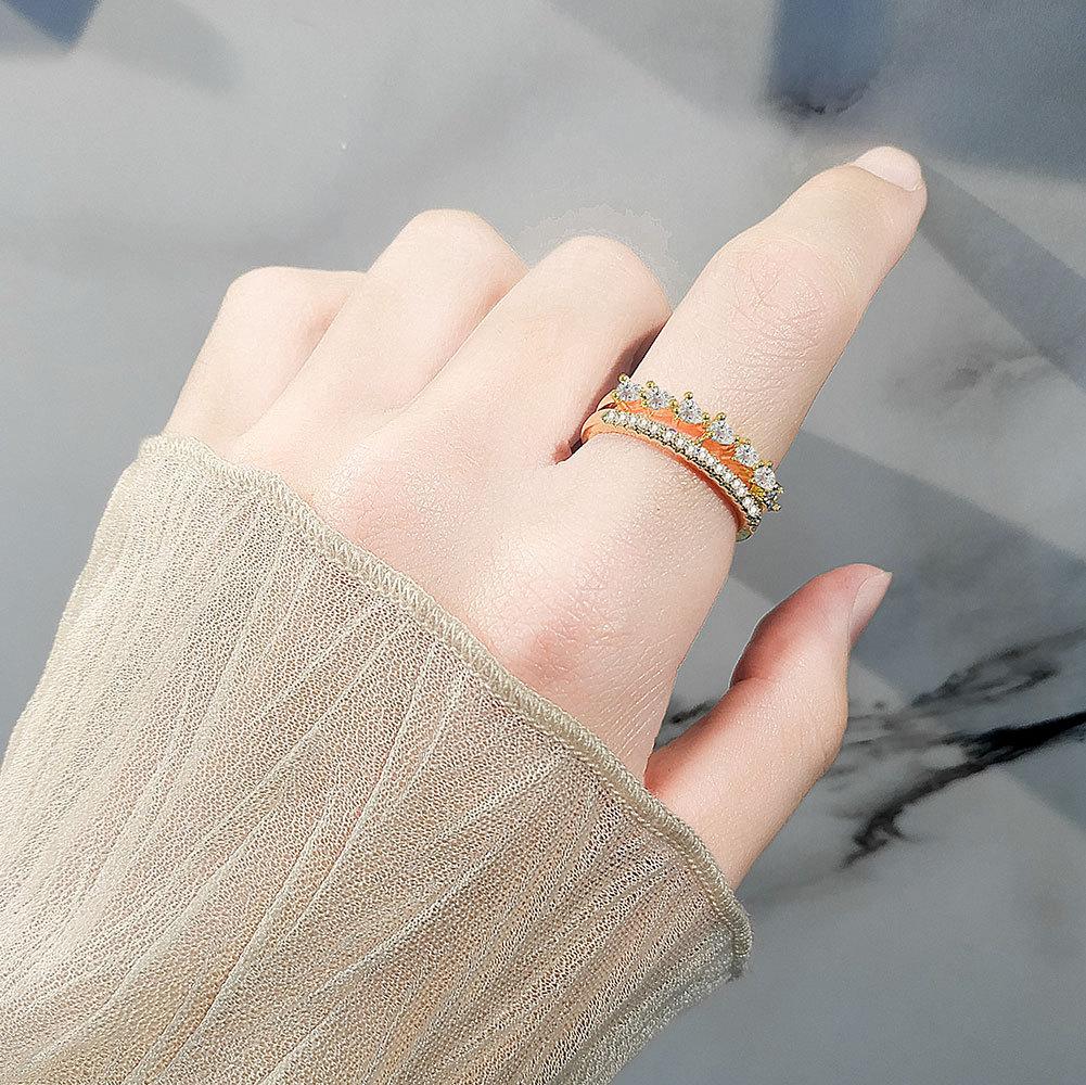Minimalist Open Index Ring For Women Chic Simple Adjustable Band Versatile Fashion Jewelry Elegant Cold Accessory