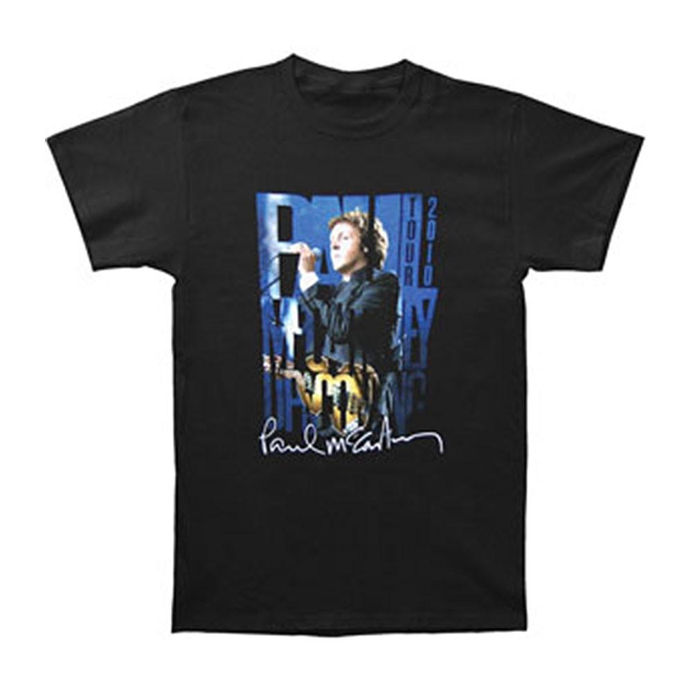 Men s Paul Mccartney Up  Coming 2010 Tour Slim Fit T-shirt XX-Large Black M