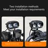 Multiple Mount LED Motorcycle Light High Brightness White Yellow Beam Shockproof Housing For Nighttime Road Illumination