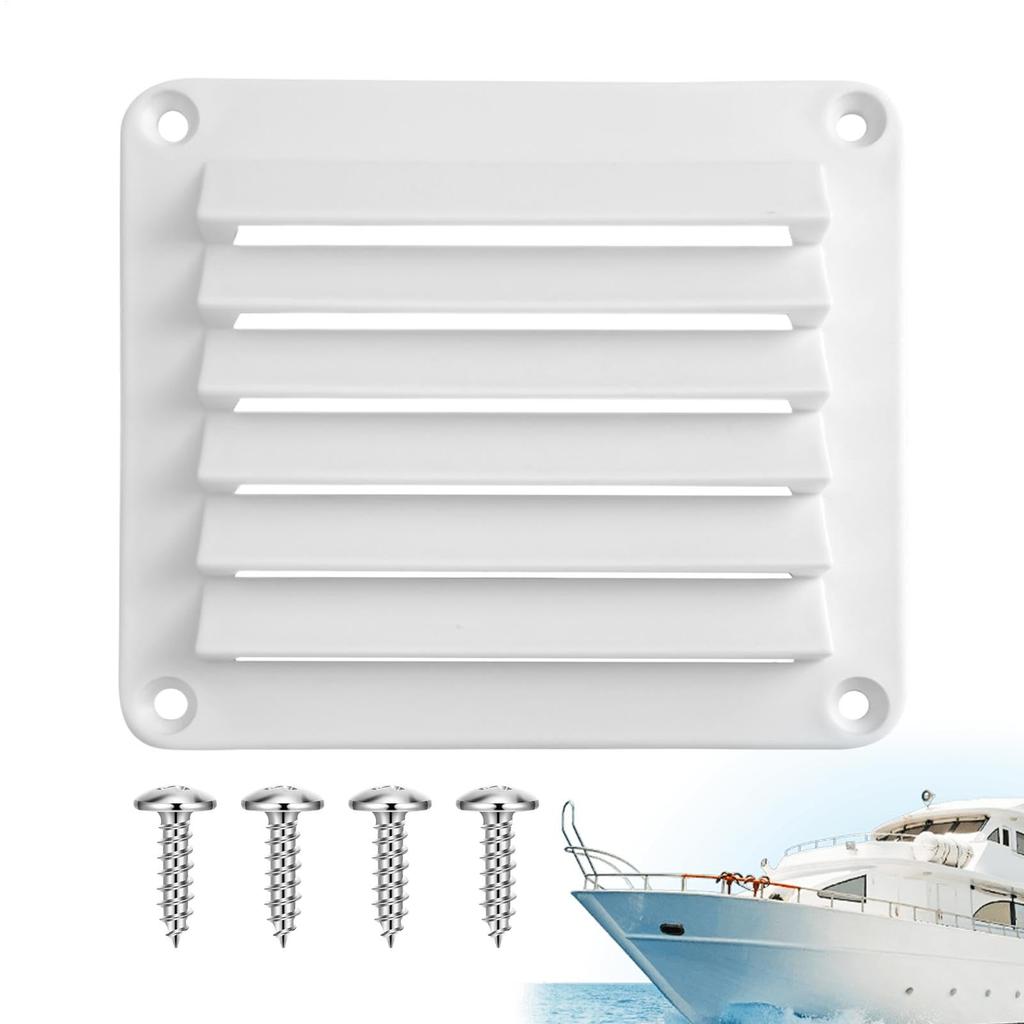 Air Vent Grille Cover, Vent Plate - Boat Vent Cover | Marine Ventilation Plate,