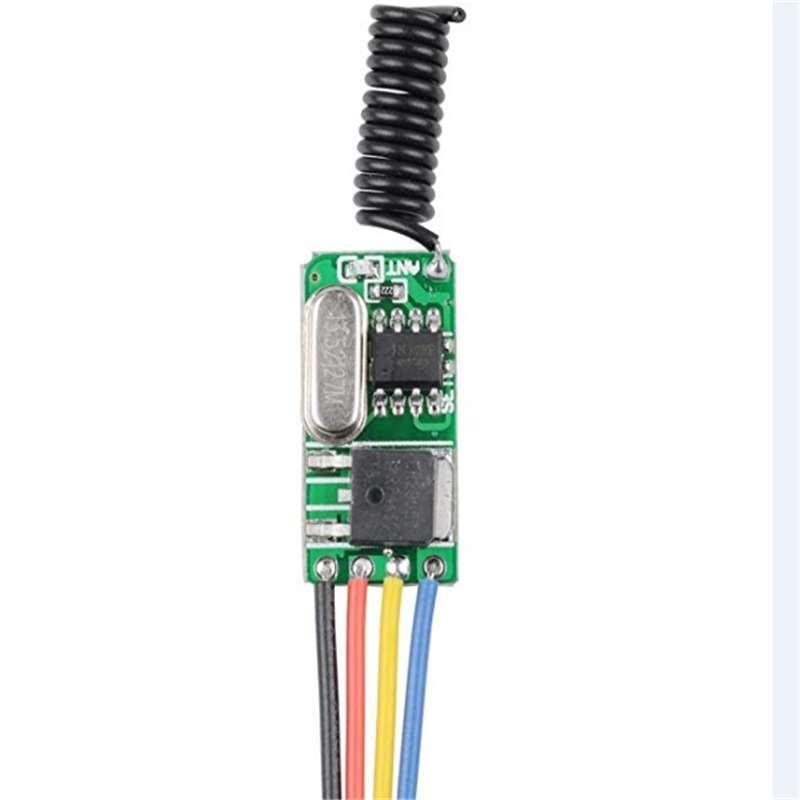 Buy 433MHZ Wireless Light Switch Remote Control Micro Receiver with ...