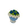 Cute Crochet Flowers Handmade Knitted Crochet Bouquet Keychain Ring Bag Hanging Pendant Ornament for Like Friend Gift