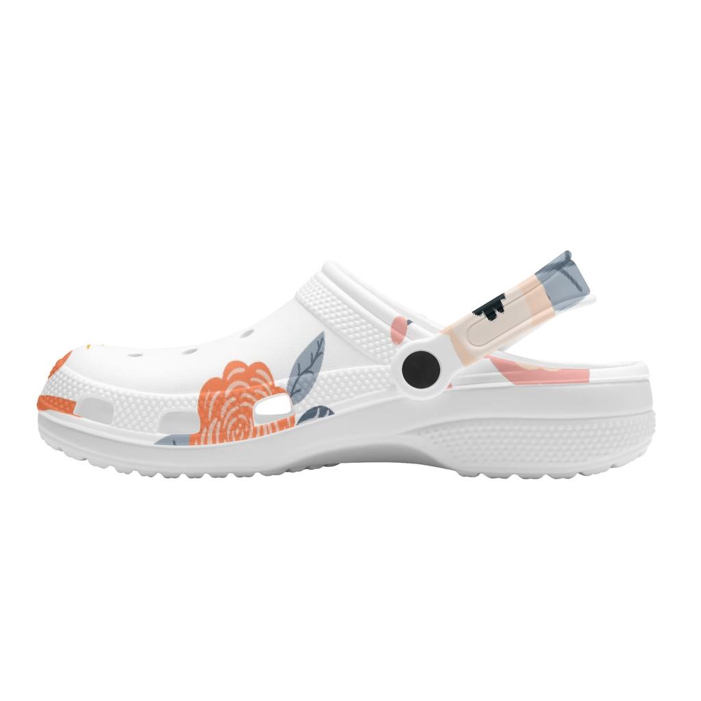 Bright Printed EVA Travel Clogs Unisex Ventilated Soft Travel Use Slip On Beach Garden Daily Walking Leisure Sandals Beach Wear