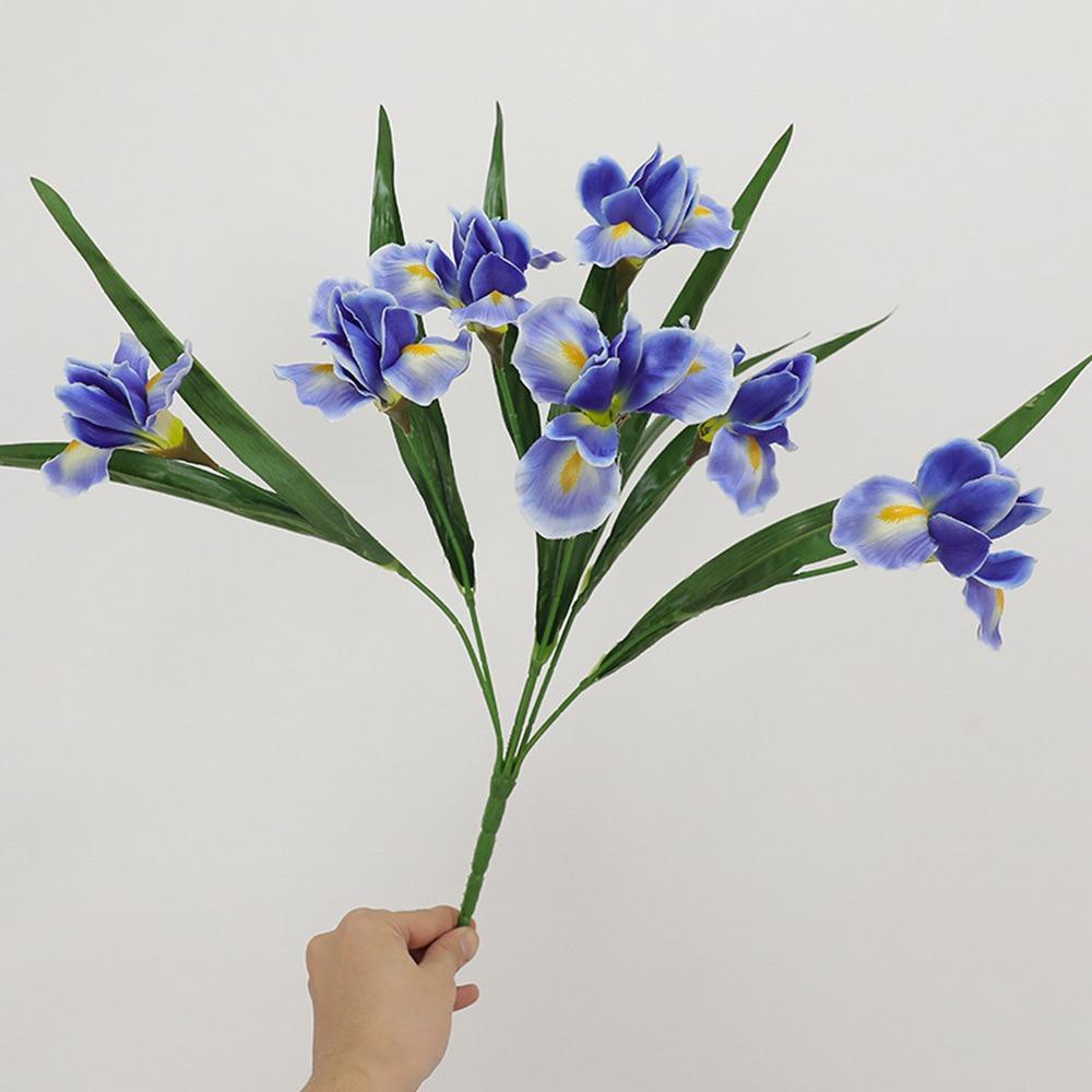 Künstliche Iris-Szene in verschiedenen Farben – realistische Haptik, Foto-Requisite, Lilien-Simulation, Tischdekoration