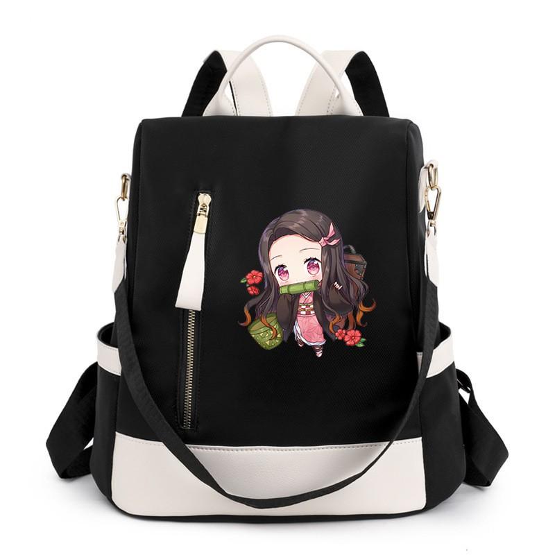 Stilvoller Oxford-Nylon-Rucksack für Damen Streetwear Reise Schultasche Mit Wasserdichten Diebstahlschutz-Merkmalen