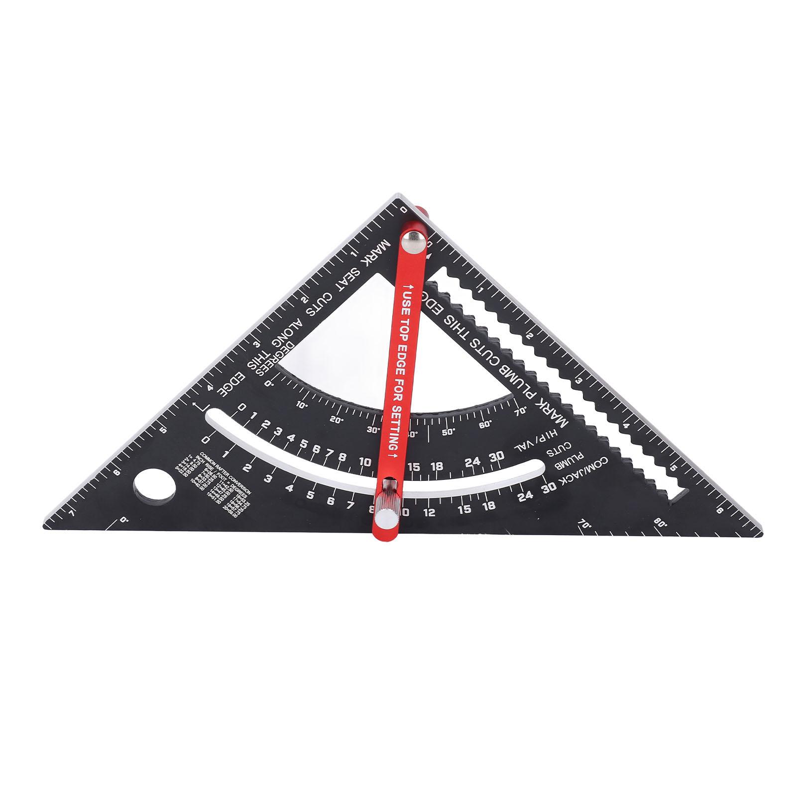 

7-дюймовый столярный угольник из алюминиевого сплава 70 градусов регулируемый комбинированный угольник металлический стропильный для деревообработки