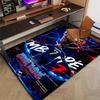 M-Mbappe Design Area Rug Personalized Name- Non-Slip, Soft & Cozy Floor Mat for Living Room, Office - Indoor/Outdoor Carpet