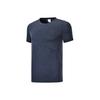 Li Ning Training Series Logo Pattern Round Neck Short Sleeve T-Shirt Men Tops Black ATSP095-2