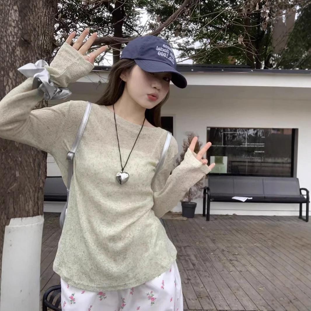 

Women s Sheer Lightweight Sunscreen Cardigan T-Shirt - Early Autumn Edition M зелений